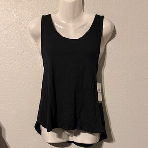 Apana Black Scoop Neck Tank
